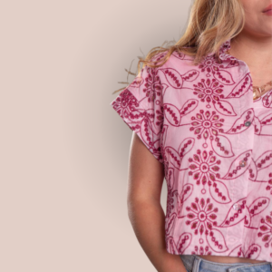 Alternative view of Blusa encaje rosa